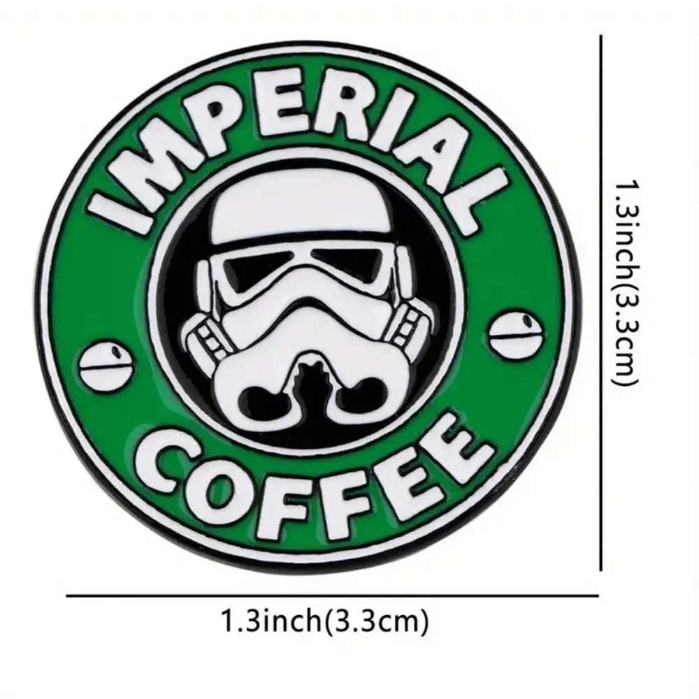 3/$25 “Imperial Coffee” Star Wars meets Starbucks Pin Badge Brooch Unisex